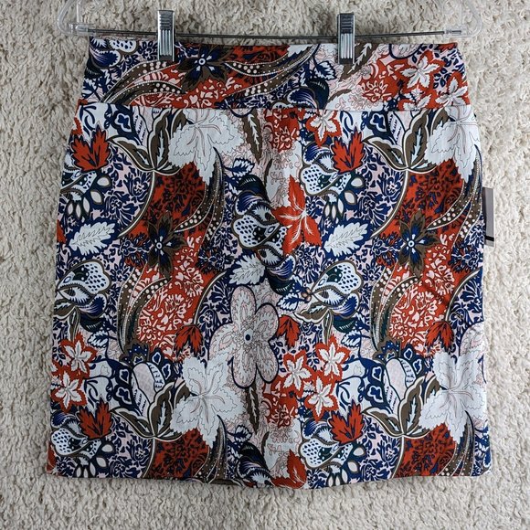 Jules & Leopold* Women's Multicolor High Waist Floral Pull on Skort~‎ Size S/P - Picture 1 of 10